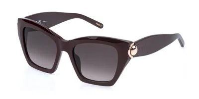 Furla Sfu979 06yw Occhiali Da Sole Marroni Per Donna In Brown
