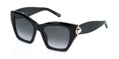 Furla Sfu979 0700 Occhiali Da Sole Neri Per Donna In Black