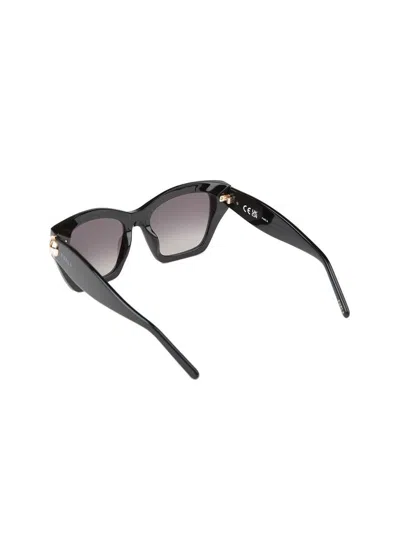 Furla Sfu979 Glossy Black Acetate Sunglasses