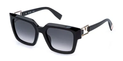 Furla Sfu981 0700 Occhiali Da Sole Neri Per Uomo In Black