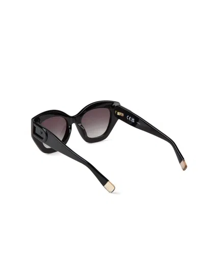 Furla Sfu985 Gradient Lens Sunglasses In Black