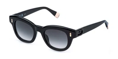 Furla Sfu986 0700 Occhiali Da Sole Neri Per Uomo In Black