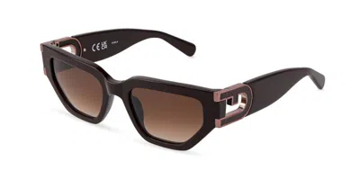 Furla Sfub09 06yw Men's Sunglasses Brown Size 53