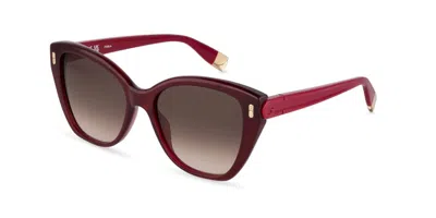 Furla Sfub11 0acq Men's Sunglasses Red Size 54 In Burgundy