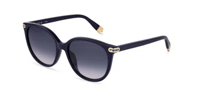 Furla Sfub12 0w74 Men's Sunglasses Blue Size 55
