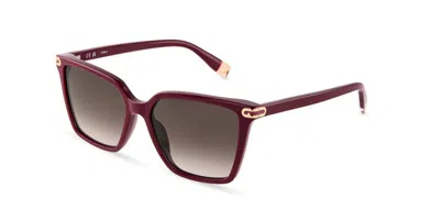 Furla Sfub13 06uu Men's Sunglasses Red Size 55 In Burgundy