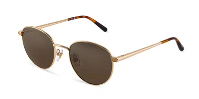 Furla Sfub19 349x Men's Sunglasses Gold Size 52 In Brown