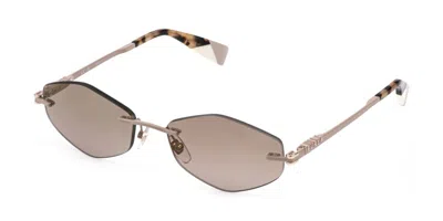Furla Sfub28 8f9g Men's Sunglasses Brown Size 58 In Gold