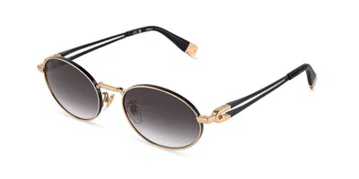 Furla Sfub30 0301 Men's Sunglasses Gold Size 55 In Gray