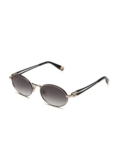 Furla Sfub30 Metal Round-frame Sunglasses In Multi