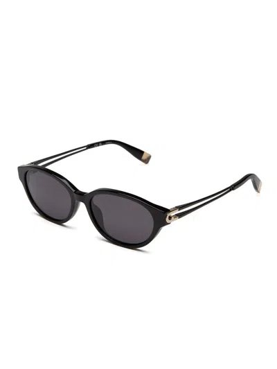 Furla Sfub31 Oval Acetate Frame Sunglasses In Multi