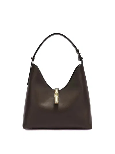 FURLA SHOPPING BAG GOCCIA M CHOCO IN PELLE