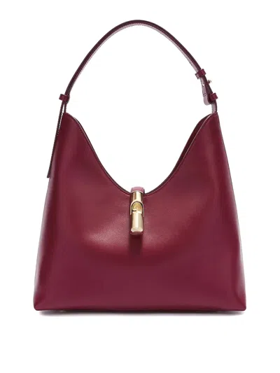 Furla Shopping Bag Goccia M Ciliegia In Pelle In Dark Red