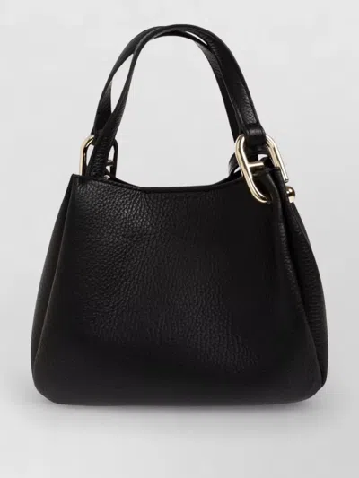 Furla Shoulder Bag Adjustable Strap Gold Tone Hardware