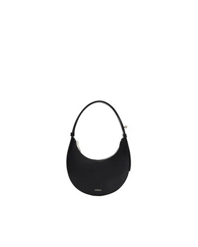 Furla Delizia Mini Bag Nero Black Soft Calf Leather Woman