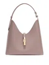 Furla Shoulder Bag Drop M In Tortora Color Leather In Purple