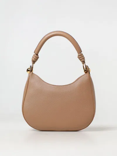 Furla Sfera Logo Printed Shoulder Bag In Beige