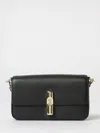 Furla " Iride" Ares Leather  Small Crossbody Bag In Black