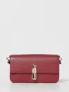 Furla Iride S Cherry Leather Shoulder Bag In Red