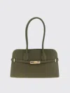 Furla Goccia Dome M Shoulder Bag In Green