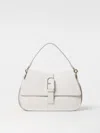 Furla Logo-buckle Leather Shoulder Bag In Ivory