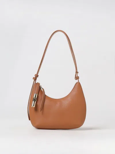 Furla Small Goccia Shoulder Bag In Brown