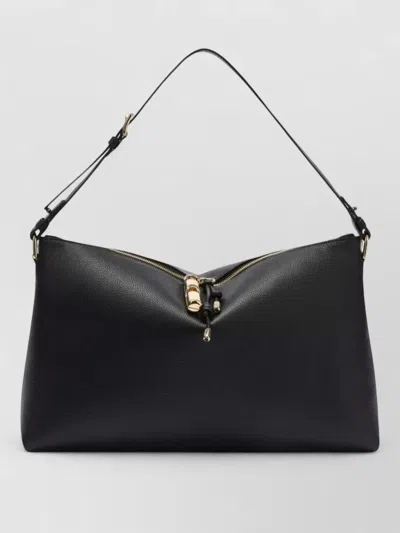 Furla Shoulder Bag Gold Tone Hardware Adjustable Strap