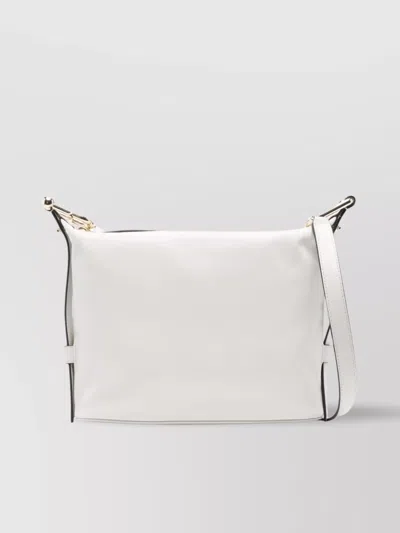 Furla Shoulder Bags With Adjustable Strap And Metal Hardware In White