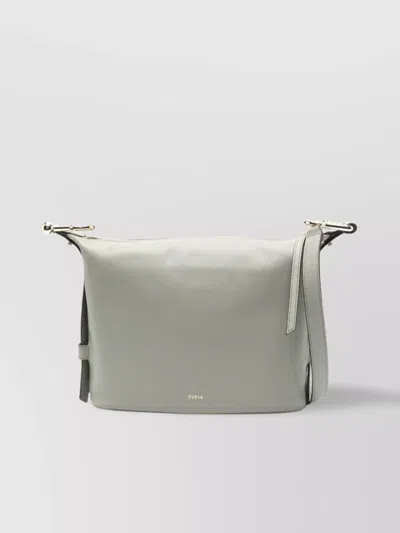 Furla Shoulder Bags With Adjustable Strap And Smooth Finish In Gray