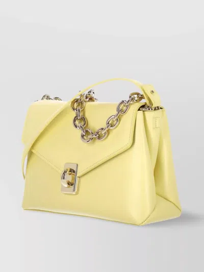 Furla Shoulder Bags With Chain Strap And Metal Buckle