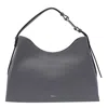 Furla Arch-motif Leather Tote Bag In Grey