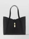 Furla 'silhouette Structured Top Handles' In Black
