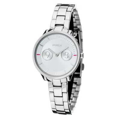 Furla Silver Steel Watch In Metallic