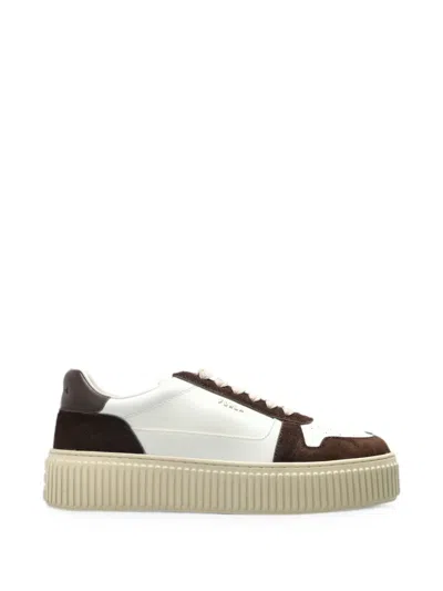 Furla Sky Logo-detail Sneakers In White