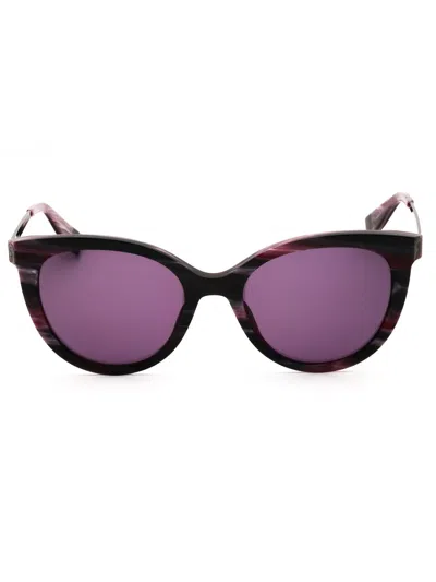 Furla Sleek Cat-eye Mini Sunglasses For Women In Purple