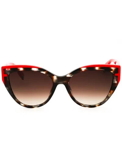 Furla Sleek Cat-eye Sunglasses In Black