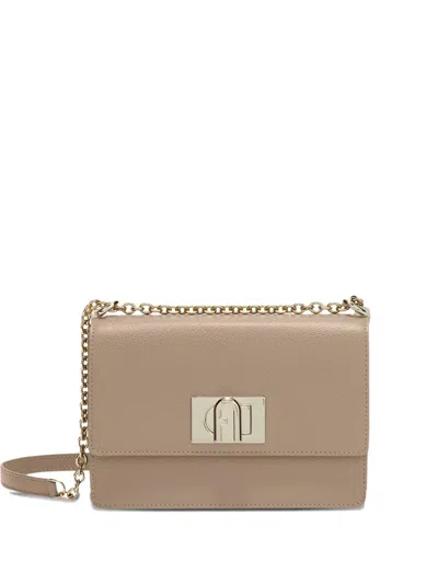 Furla Small 1927 Cross Body Bag In Neutral