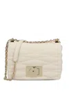Furla Small 1927 Quilted Shoulder Bag In Neutral