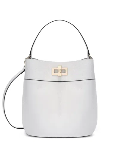 Furla Small Amelia Bucket Bag In White