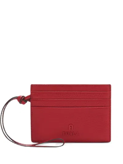 Furla Small Camelia Card Case In Red