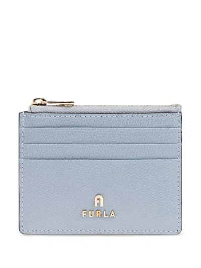 Furla Small Camelia Cardholder In Gnawed Blue