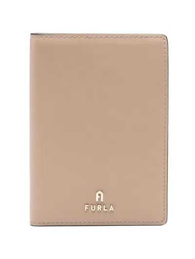 Furla Small Camelia Wallet In Neutrals