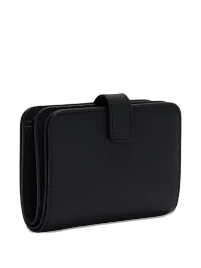 Furla Small Classic Compact Leather Wallet In Black