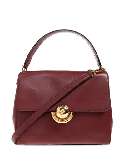 Furla Small Domus Tote Bag In Red