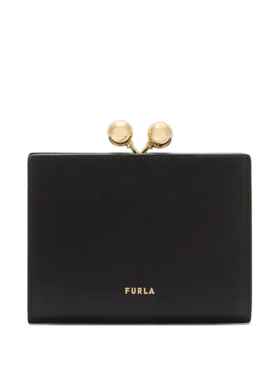 Furla Small Dot Wallet In Black