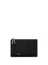 Furla Small Flow Card Holder In Black