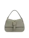 Furla Flow M Agave Handbag In Gray