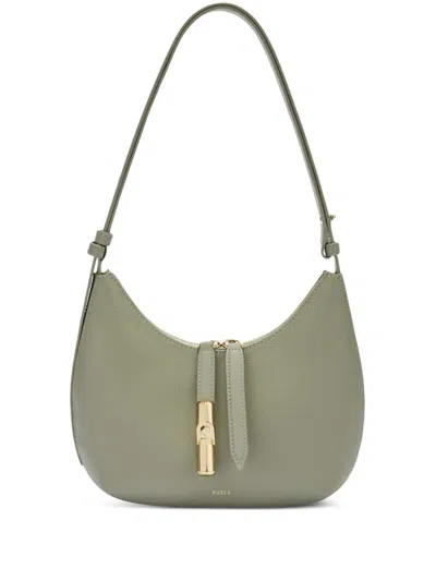 Furla Small Goccia Shoulder Bag In Green