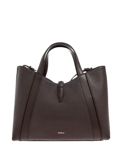 Furla Small Goccia Tote Bag In Black