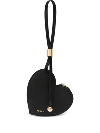 Furla Small Laura Heart Coin Case In Black